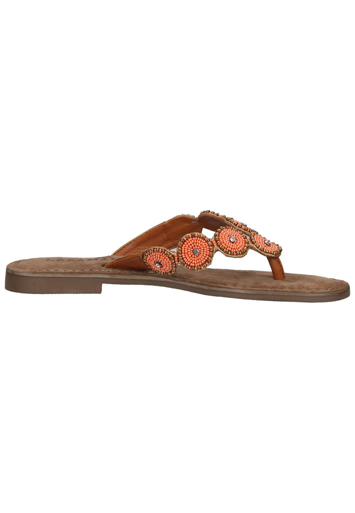 Lazamani Zehensteg Leder Orange - surf4shoes