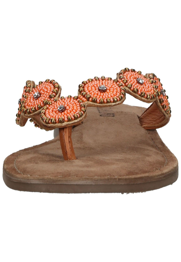 Lazamani Zehensteg Leder Orange - surf4shoes