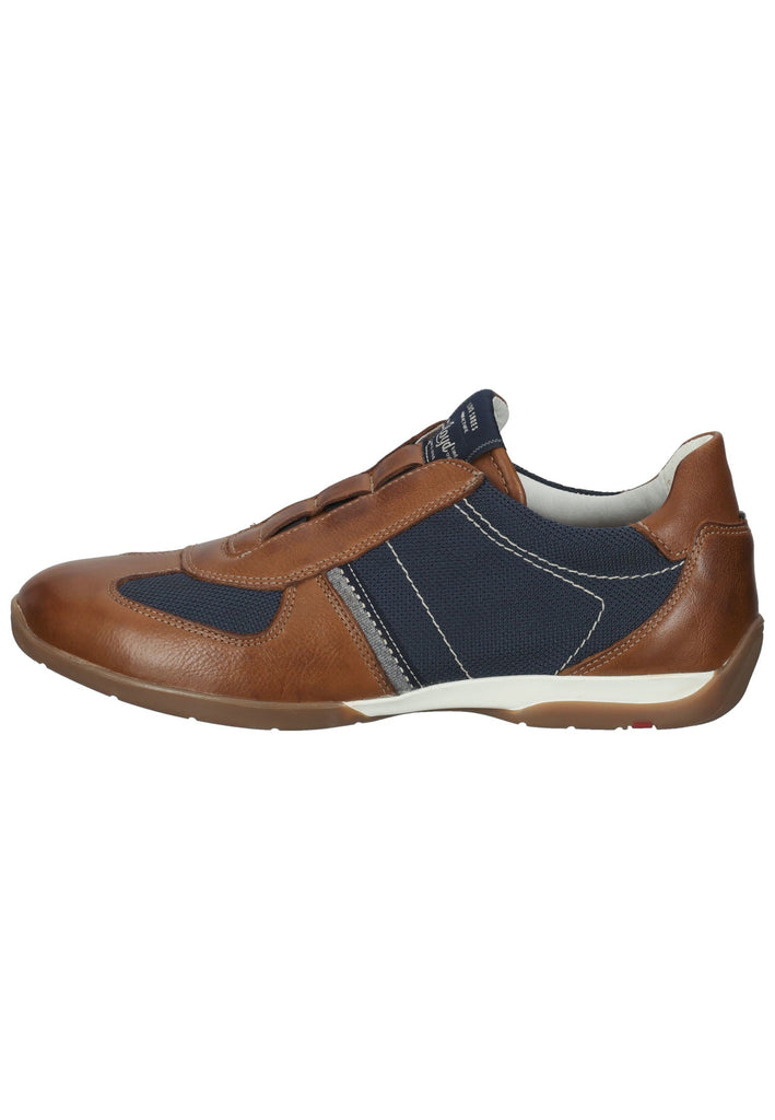 Lloyd Halbschuhe Leder/Textil Braun/Blau - surf4shoes