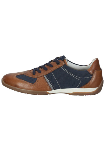 Lloyd Halbschuhe Leder/Textil Braun/Blau - surf4shoes