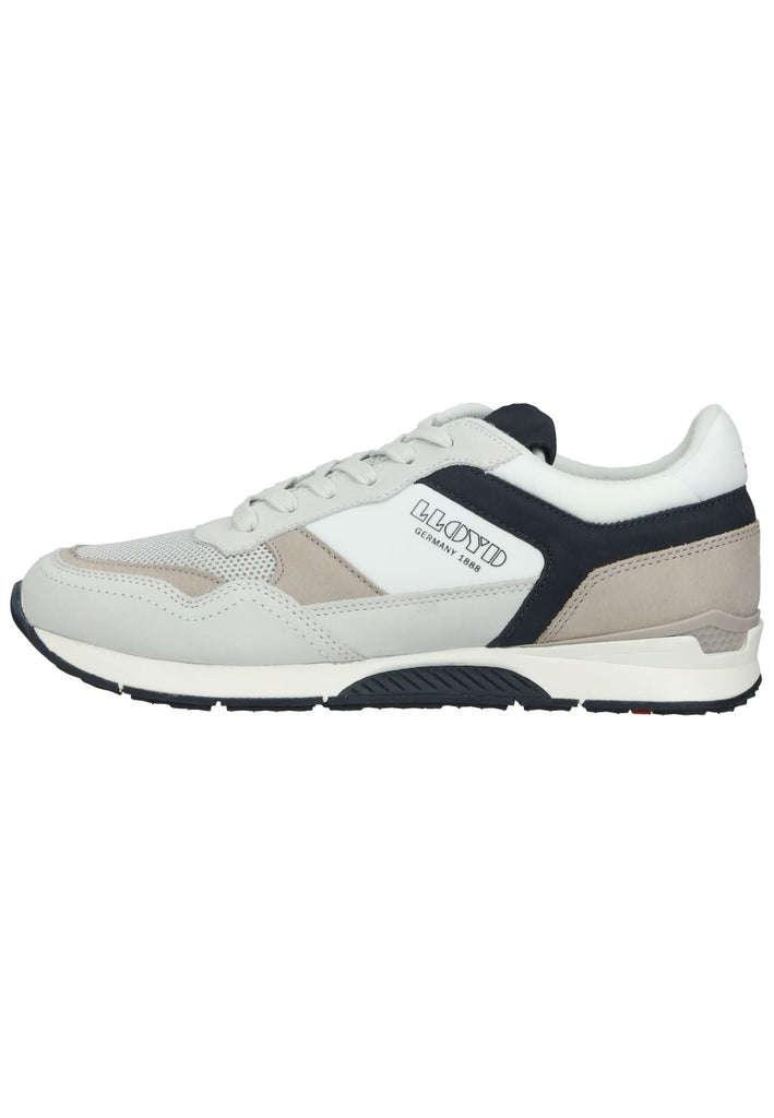 Lloyd Sneaker Nubukleder/Textil Weiß/Blau - surf4shoes