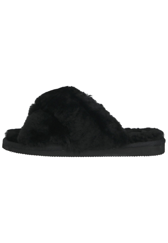 Shepherd Hausschuhe Lammfell Schwarz - surf4shoes