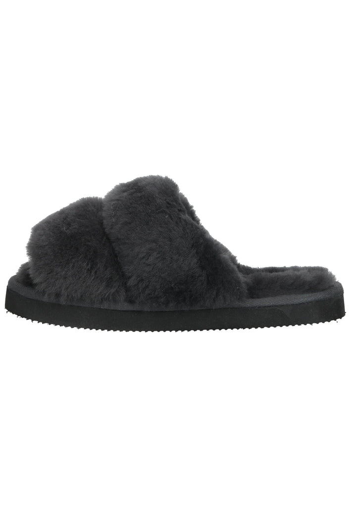 Shepherd Hausschuhe Lammfell Asphalt - surf4shoes