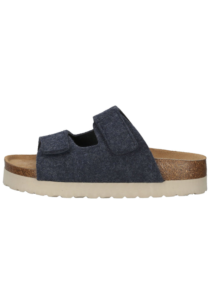 Shepherd Hausschuhe Filz Navy - surf4shoes