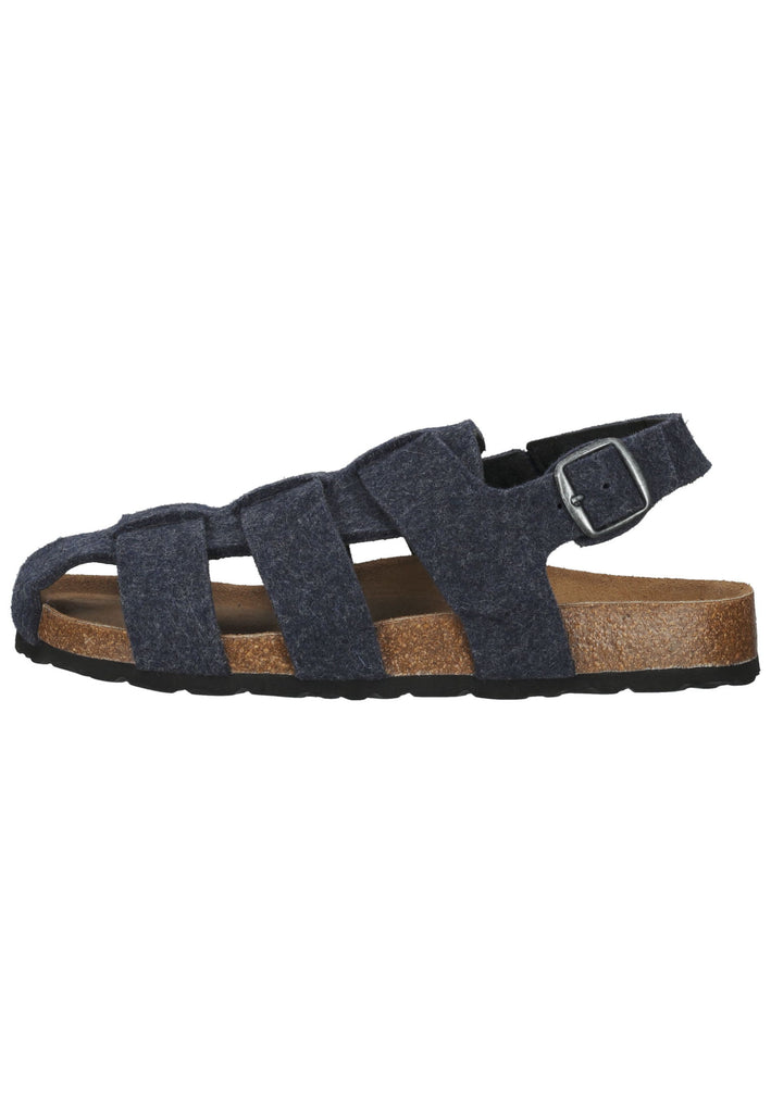 Shepherd Hausschuhe Wolle Navy - surf4shoes