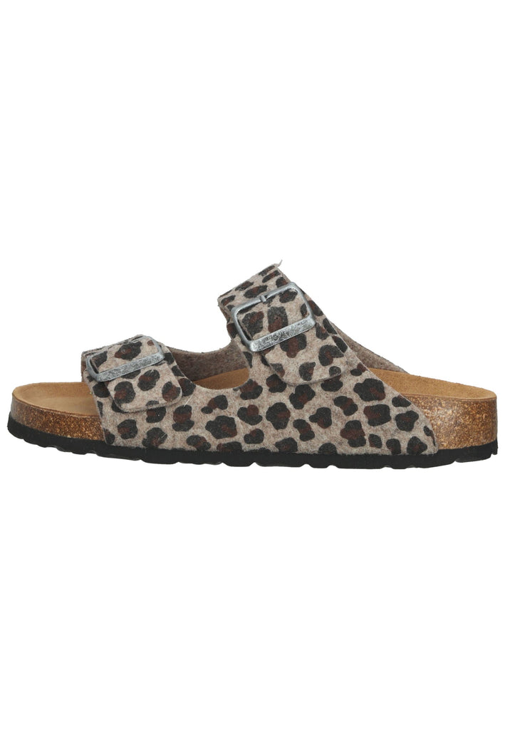 Shepherd Hausschuhe Wolle Leopard - surf4shoes