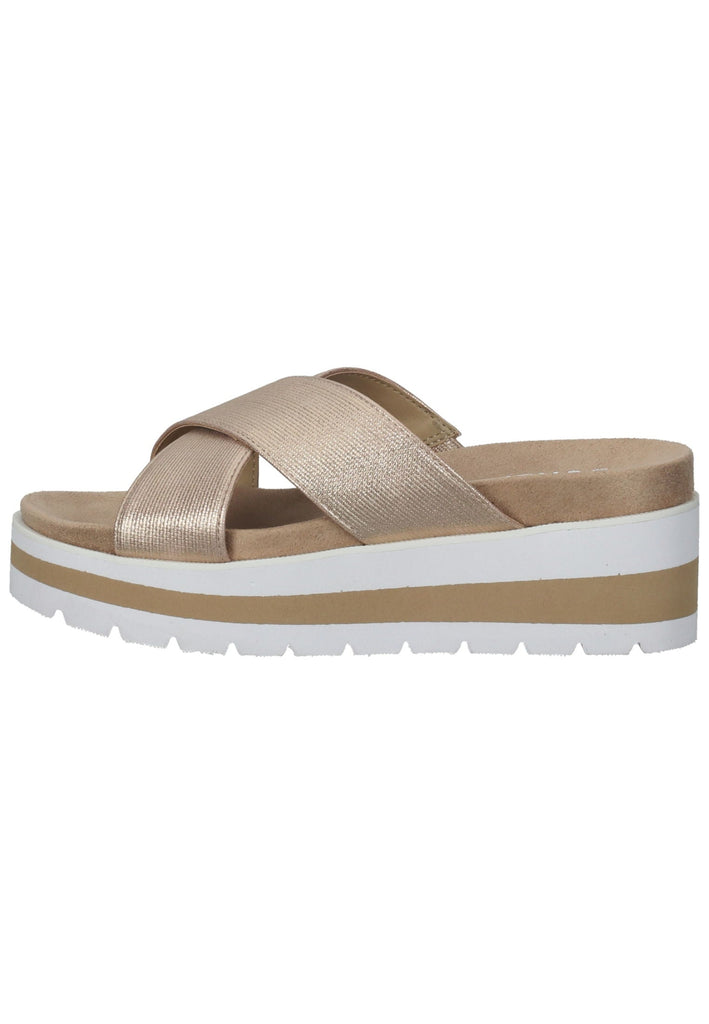 Bullboxer Pantoletten Lederimitat Gold - surf4shoes