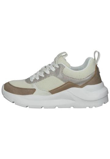 Bullboxer Sneaker Lederimitat/Mesh Beige/Braun - surf4shoes