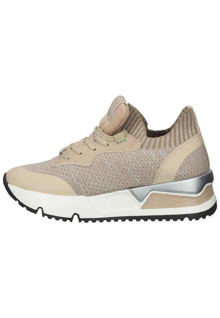 Bullboxer Sneaker Lederimitat/Textil Beige/Silber - surf4shoes