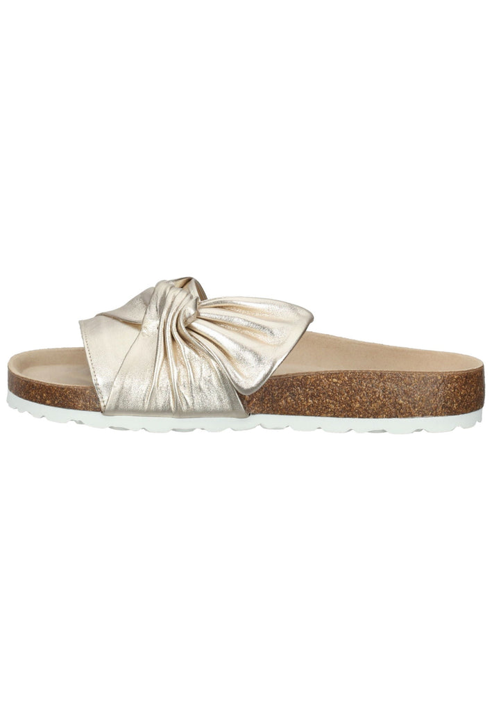 Bullboxer Pantoletten Leder Gold - surf4shoes