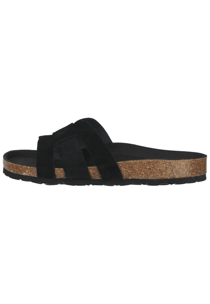 Bullboxer Pantoletten Leder Schwarz - surf4shoes