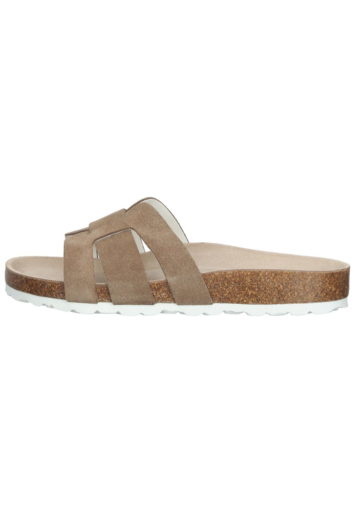 Bullboxer Pantoletten Leder Hellbraun - surf4shoes