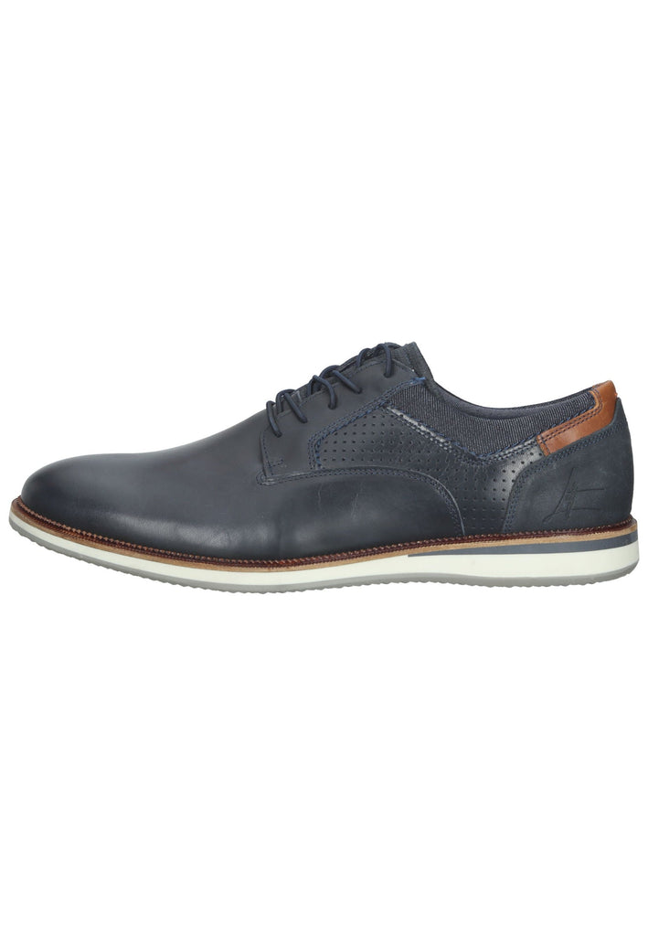 Bullboxer Halbschuhe Leder/Textil Dunkelblau - surf4shoes