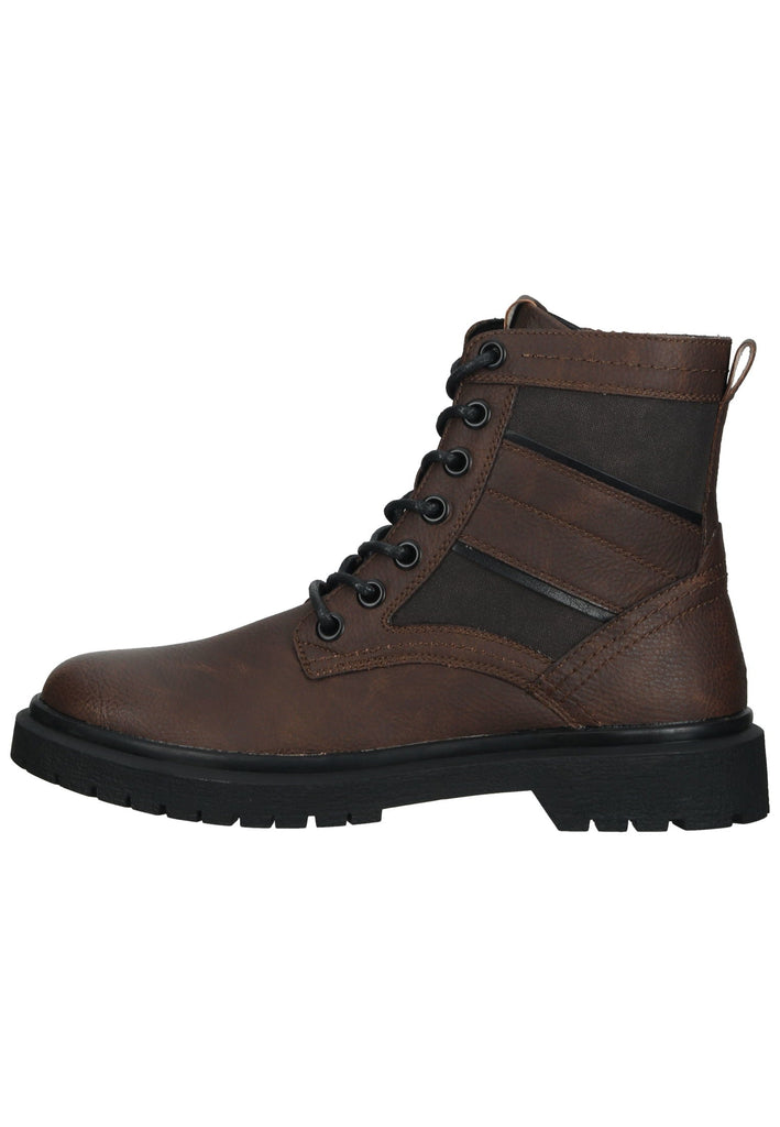 Bullboxer Stiefelette Lederimitat Dunkelbraun - surf4shoes