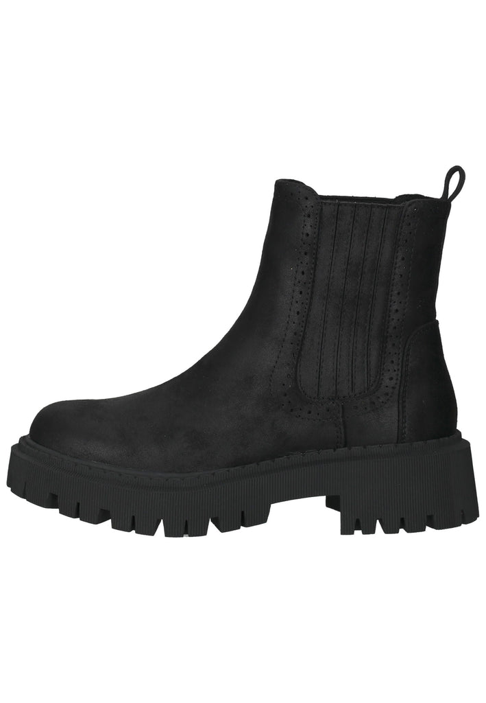 Bullboxer Stiefelette Lederimitat/Textil Schwarz - surf4shoes
