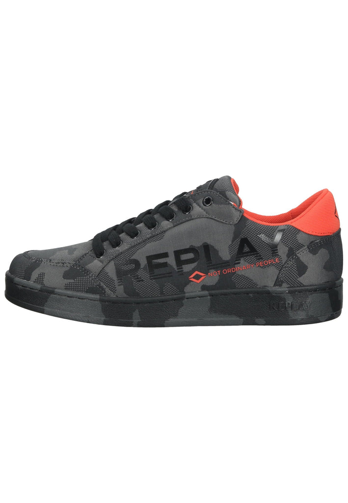 Replay Sneaker Lederimitat/Textil Dunkelgrau - surf4shoes