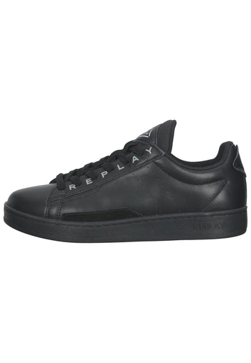 Replay Sneaker Leder Schwarz - surf4shoes