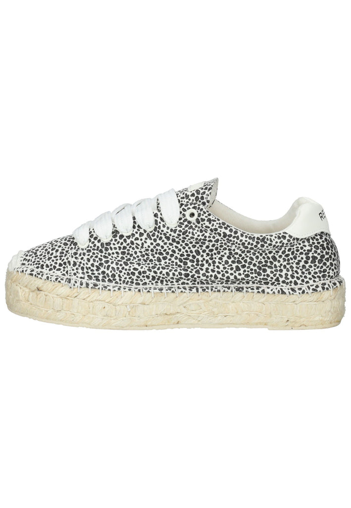 Replay Sneaker Lederimitat/Textil Weiß/Schwarz - surf4shoes