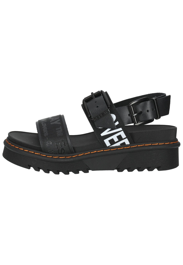 Replay Sandalen Lederimitat/Textil Schwarz - surf4shoes
