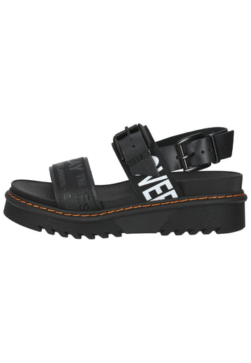 Replay Sandalen Lederimitat/Textil Schwarz - surf4shoes