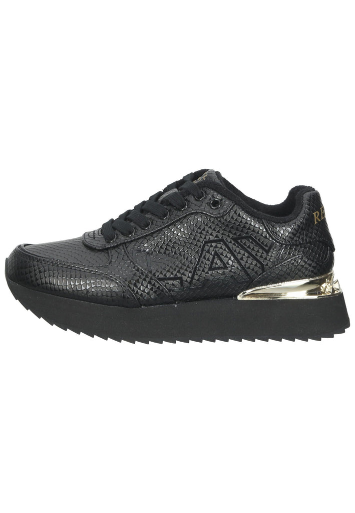Replay Sneaker Lederimitat Schwarz - surf4shoes
