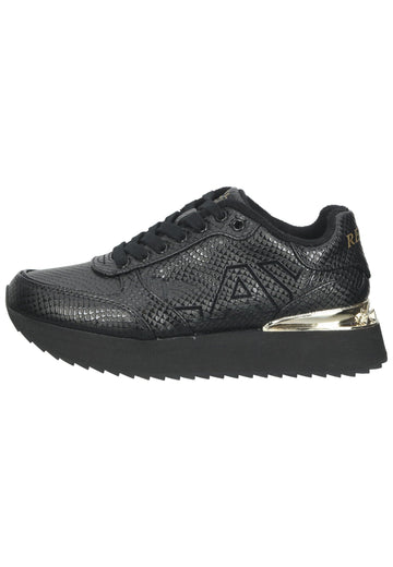 Replay Sneaker Lederimitat Schwarz - surf4shoes