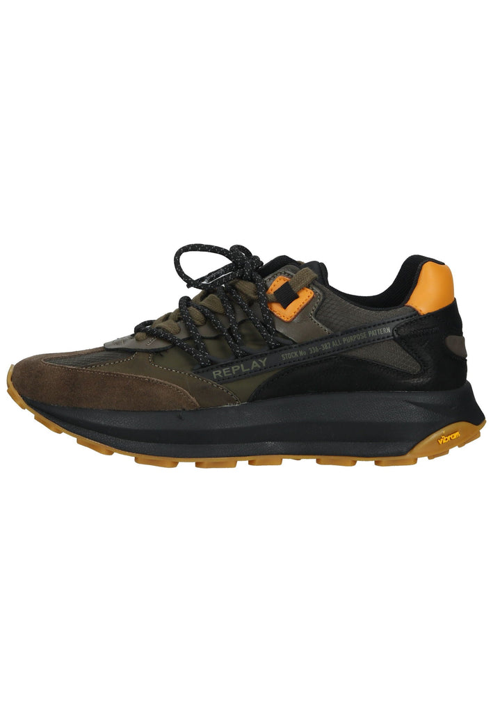 Replay Sneaker Leder Grün/Kombi - surf4shoes