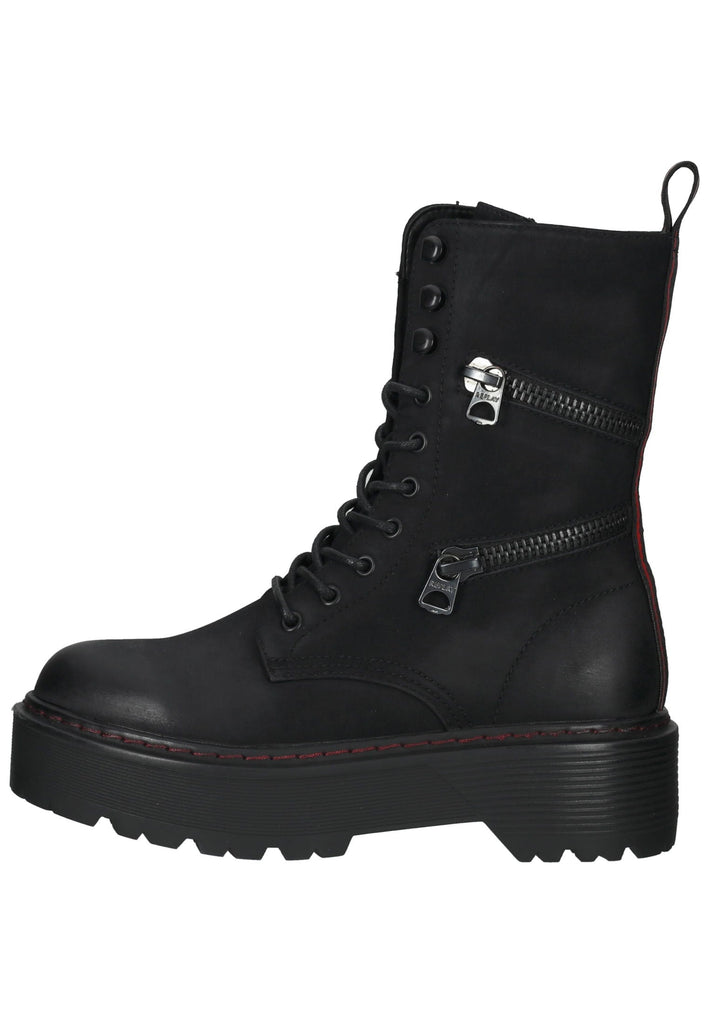 Replay Stiefelette Lederimitat Schwarz - surf4shoes