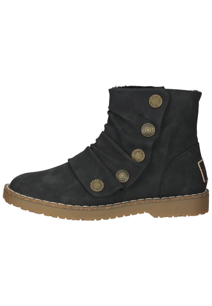 Blowfish Stiefelette Lederimitat Schwarz Warmfutter - surf4shoes