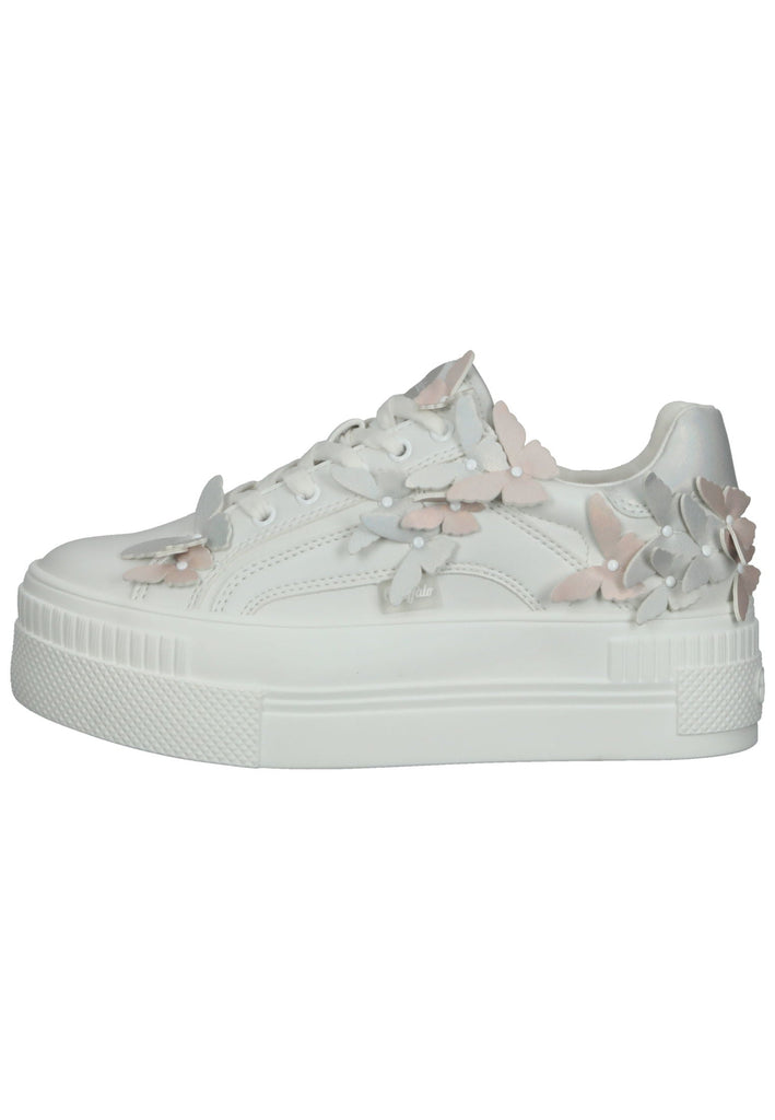 Buffalo Sneaker Lederimitat Weiß - surf4shoes