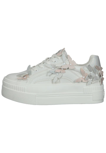 Buffalo Sneaker Lederimitat Weiß - surf4shoes