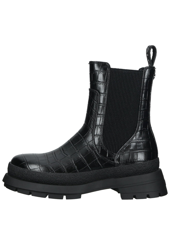Buffalo Stiefelette Lederimitat/Textil Schwarz - surf4shoes