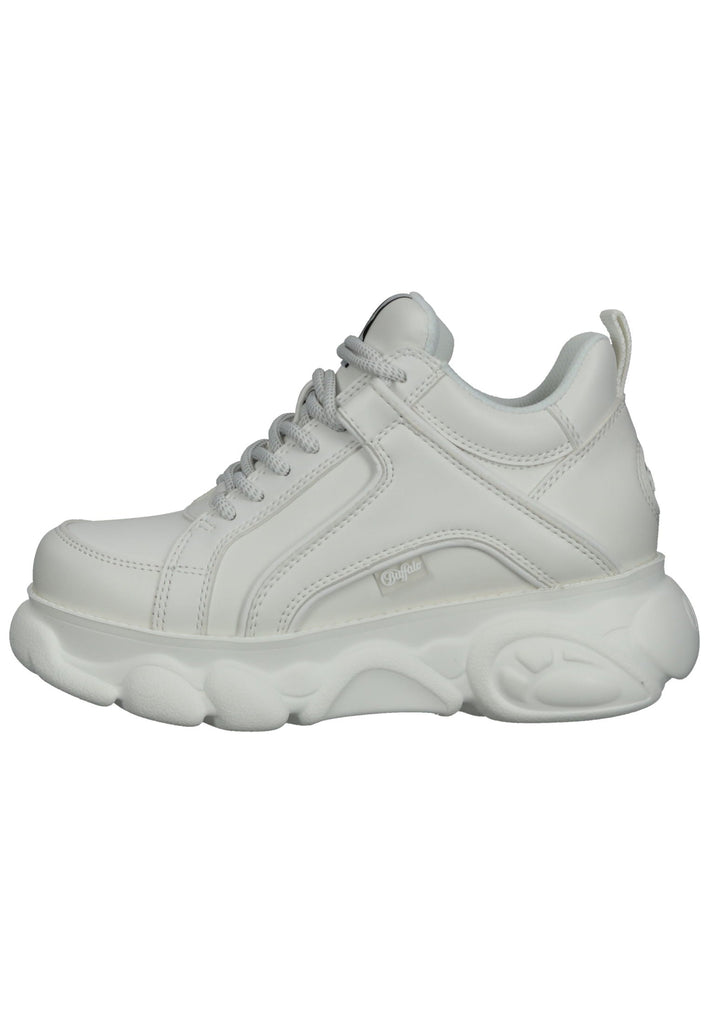 Buffalo Sneaker Lederimitat Weiß - surf4shoes