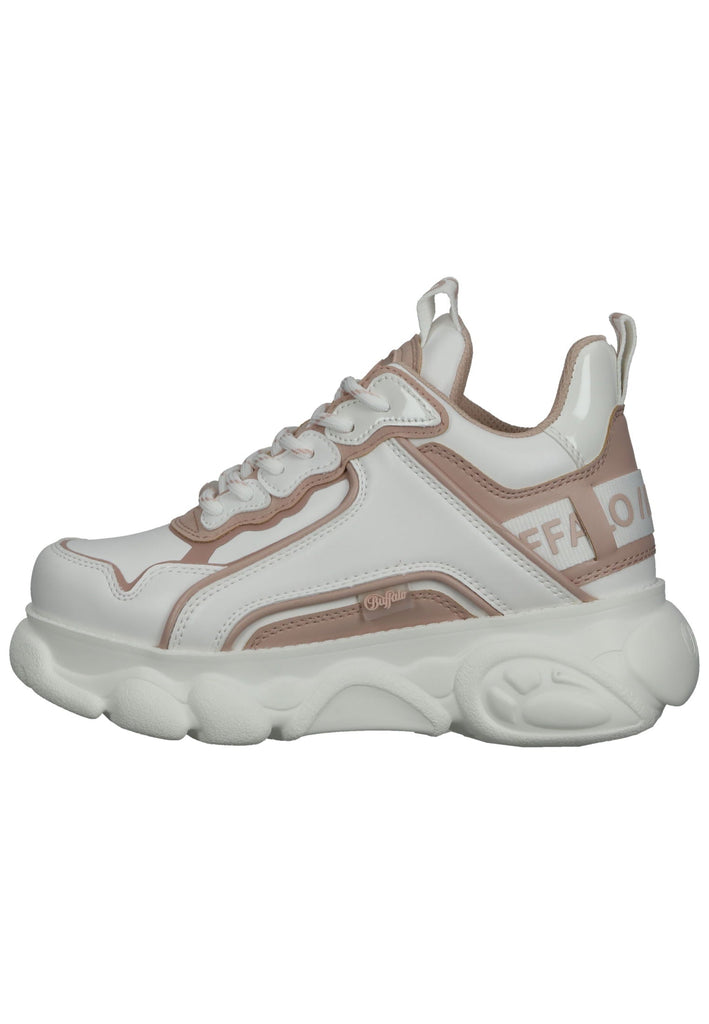 Buffalo Sneaker Lederimitat Rosa/Weiß - surf4shoes