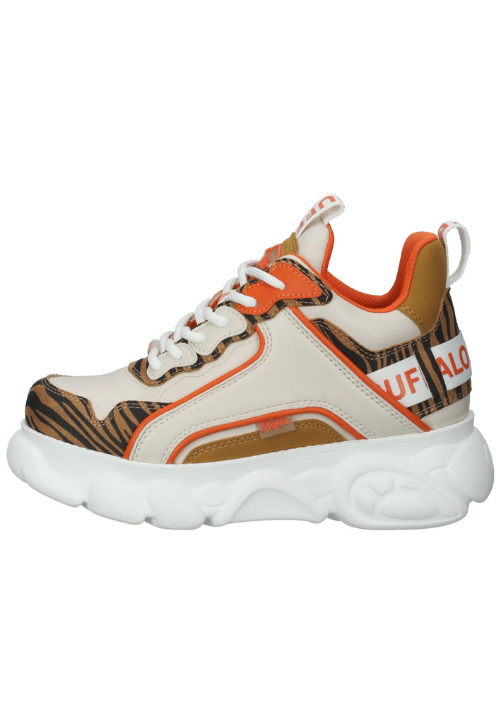 Buffalo Sneaker Lederimitat Orange Multi - surf4shoes