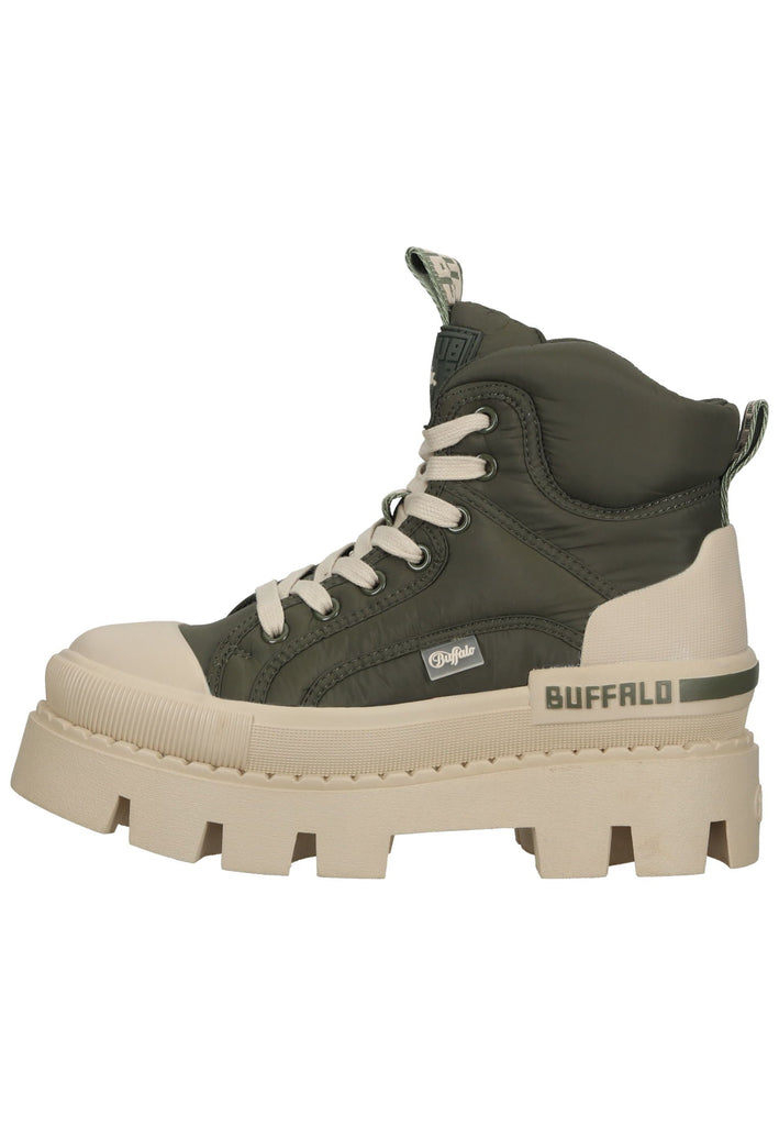 Buffalo Stiefelette Synthetik/Textil Khaki - surf4shoes