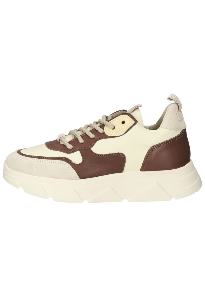 Steve Madden Sneaker Leder Beige/Braun - surf4shoes