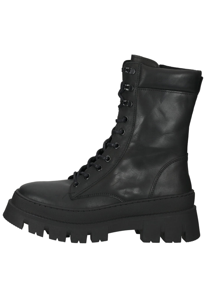 Steve Madden Stiefelette Leder Schwarz - surf4shoes