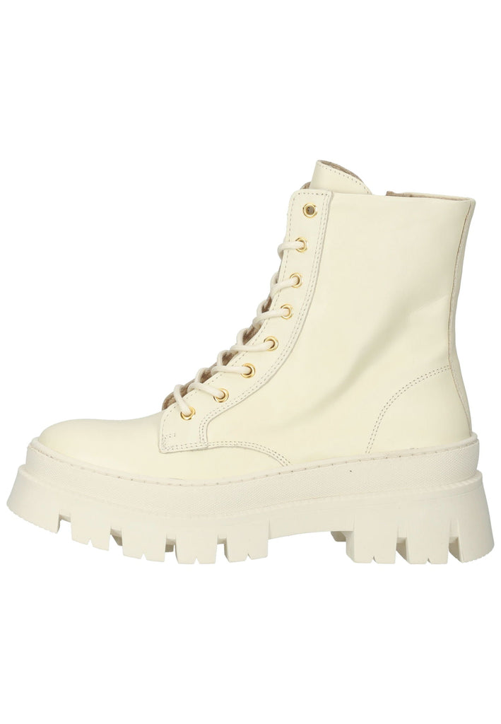 Steve Madden Stiefelette Leder Weiß - surf4shoes