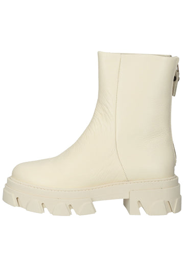 Steve Madden Stiefelette Leder Weiß - surf4shoes