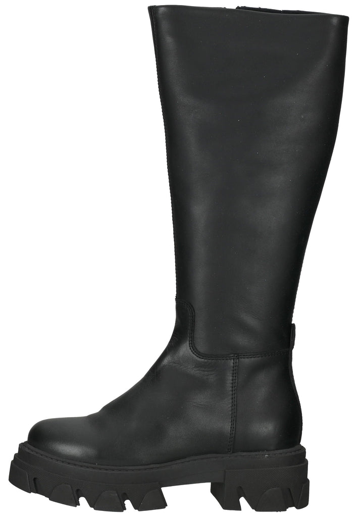 Steve Madden Stiefel Leder Schwarz - surf4shoes