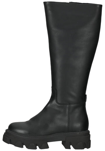 Steve Madden Stiefel Leder Schwarz - surf4shoes