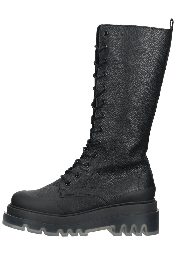 Steve Madden Stiefel Leder/Textil Schwarz - surf4shoes
