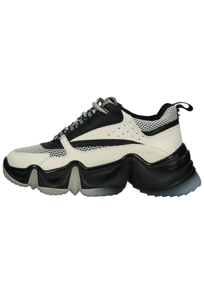 Steve Madden Sneaker Lederimitat Schwarz/Beige - surf4shoes