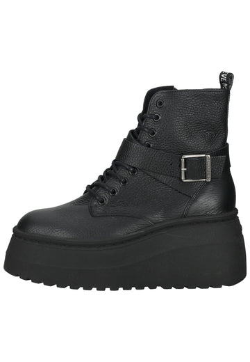 Steve Madden Stiefelette Leder Schwarz - surf4shoes