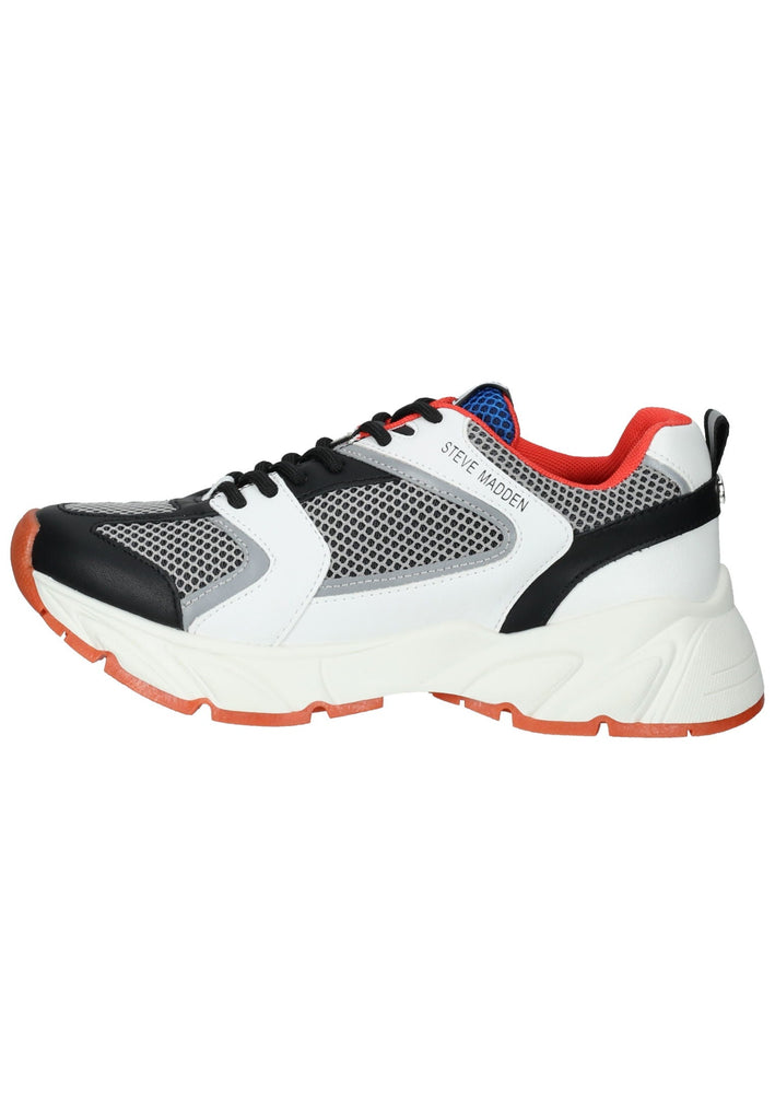 Steve Madden Sneaker Lederimitat/Textil Schwarz/Weiß - surf4shoes