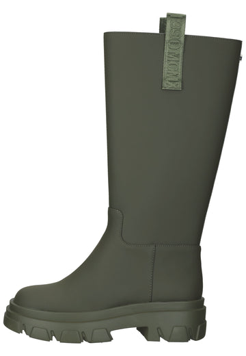 Steve Madden Stiefel Lederimitat Olive - surf4shoes