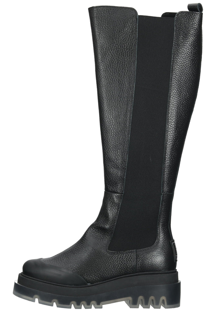 Steve Madden Stiefel Leder Schwarz - surf4shoes