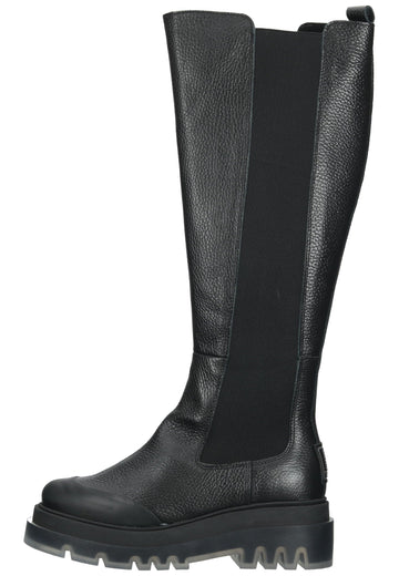 Steve Madden Stiefel Leder Schwarz - surf4shoes