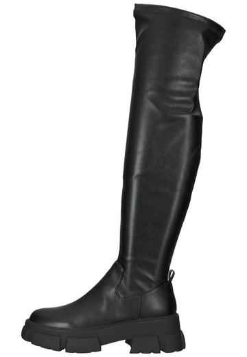 Steve Madden Stiefel Lederimitat Schwarz - surf4shoes